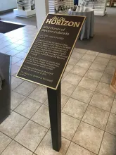 Bronze dedication plaques